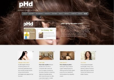 pHd Malvern Hair and Beauty Website
